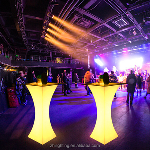 Muebles de <span class=keywords><strong>Bar</strong></span> LED para Exteriores, Mesa Alta y Sillas con Iluminación LED para Club Nocturno, Lounge, Eventos, Fiestas y Jardín - Product Image 2