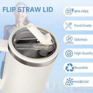 Tapa de Repuesto de 30 oz para Vaso Stanley Quencher con Asa, Tapa Antiderrames, Accesorios a Prueba de Fugas, Tapa Resistente a Salpicaduras - Product Image 6