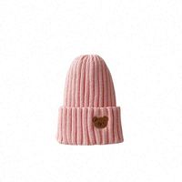 Gorro de Punto para Niños, Otoño Invierno, para Bebés Recién Nacidos, con Diseño de Dibujos Animados, para Exteriores, de Poliéster/Algodón, con Remaches, Cálido, Unisex, 1-6 Años