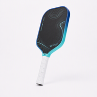 Raquette de pickleball Deep Ocean Tidal T700 en carbone, noyau en nid d'abeille PP 5e génération, bord dégradé bleu marine, raquette d'entraînement
