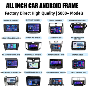 Cadre d'autoradio 2 DIN pour voiture, style usine, pour lecteur DVD, autoradio, système audio, Android et radio - Product Image 1