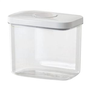 Transparent Plastic Eco-Friendly Pop-up Dry Food <b>Storage</b> <b>Jars</b> Airtight Seal Flip Top Lid <b>Kitchen</b> Pet Food Grains Giveaways - Product Image 2