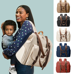 <span class=keywords><strong>Bolsa</strong></span> de Pañales Multifuncional de Gran Capacidad Personalizada Fuliya, Mochila de <span class=keywords><strong>Maternidad</strong></span> Impermeable con Bolsillo Aislado - Product Image 3