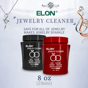 Eco friendly 236ml 284ml bijoux argent nettoyant liquide kit or diamants bijoux nettoyant