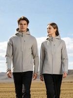 Nouvelle veste softshell à capuche en nylon pour l'extérieur 2026, coupe-vent, imperméable, anti-UV, chaude pour adultes ; Manteau de randonnée et d'alpinisme