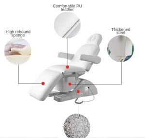 Moderne électrique silla Spa corps salon de beauté clinique Massage traitement lit Tables chaise podologie avec quatre moteurs