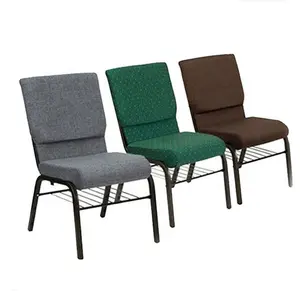 wholesale modern padded stackable metal Theater interlocking cheap used church chairs for free