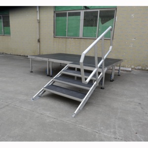 Scène de mariage portable en aluminium pour l'extérieur, avec surface antidérapante, sans électricité, facile à assembler - Product Image 6