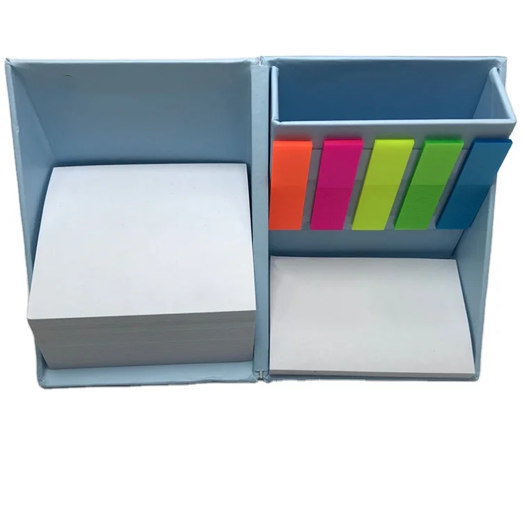 2022 Custom Printing  Logo Stationery  Magic sticky notes paper Flags Box Cube Memo Pad