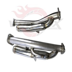 Vortex SS304 Resonated Test Pipe fits Nissan 370z Infiniti G37 09-13 Performance Racing Downpipe - Product Image 2