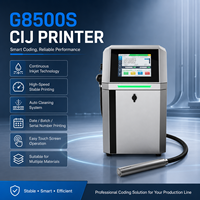 Impresora Profesional G8500S CIJ con Sistema Linux, Máquina Automática de Inyección de Tinta Continua para Fecha de Caducidad en Línea Industrial