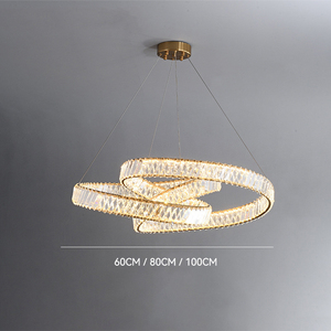 Lustre moderne en cristal doré de luxe pour <span class=keywords><strong>mariage</strong></span>, salon, simple, moderne, hauteur réglable, économie d'énergie, suspension au <span class=keywords><strong>plafond</strong></span> - Product Image 4