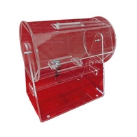 Caisse de caisse en plastique acrylique transparent, vente en gros