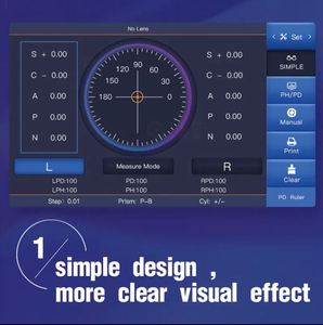 Fabrik preis LM-300 <span class=keywords><strong>Auto</strong></span> Lens meter <span class=keywords><strong>Auto</strong></span> Focimeter 7-Zoll-Touchscreen mit UV-PD-Druck Digital Lenso meter Objektiv Meter - Product Image 5