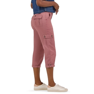 Premium Quality Women Cargo Capri <strong>Pants</strong> Solid Color <strong>Three</strong> <strong>Quarter</strong> Trousers For Casual Loose Fit Outdoor Cropped - Product Image 4