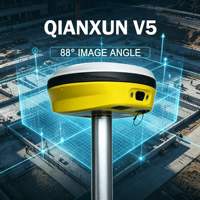 Qianxun V5 GPS GNSS RTK con Cámara, GNSS RTK Ligero con Mapas de Google y Software Surpad Actualizable, Receptor GPS RTK