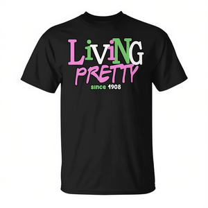 เสื้อยืดชมรมนักเรียนหญิง "Living Pretty Since 1908" - Product Image 3