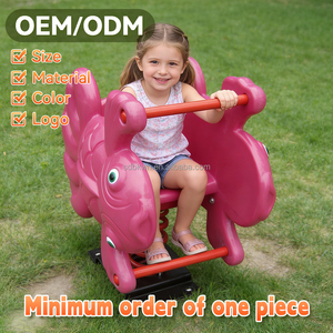 Cheval à Bascule Professionnel <span class=keywords><strong>Rhinoceros</strong></span>, Équipement <span class=keywords><strong>de</strong></span> Jeux Extérieurs, Jouets en Plastique pour Enfants, OEM ODM Personnalisable - Product Image 1