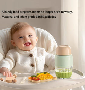 Многофункциональный электрический кухонный комбайн 200 Вт, 0.3 л, стеклянный, для приготовления детского питания, с USB-питанием, для измельчения, смешивания и переработки мяса - Product Image 3