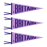 Fanions triangulaires pour équipe de football scolaire, club sportif, collège, club, grand, mini, petit, fanion personnalisé en feutre, sublimation, bannière