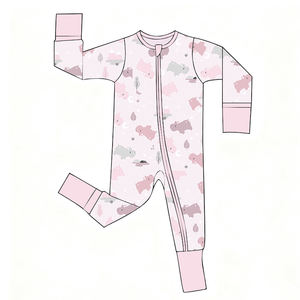 بيجامة مخصصة بالجملة ملابس أطفال من الخيزران-بيجامة مخصصة لحديثي الولادة والأطفال الصغار - Product Image 3