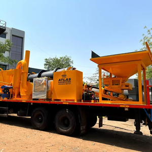 Planta mezcladora de asfalto móvil Planta mezcladora en caliente portátil para construcción de carreteras flexible - Product Image 1