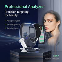 Analyseur de peau AI Taibo TB57, 18 métriques de test, 3 formats de rapport, machine d'analyse de la peau du visage professionnelle pour salon de beauté