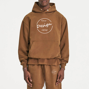 Jersey deportivo de poliéster/algodón para otoño 2025, pantalones cortos con capucha, bolsillos de canguro, 310 gramos, logotipo personalizado impreso transpirable - Product Image 6