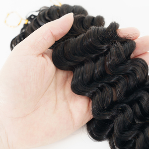 Wholesale Manufacturer 12A Virgin Hair <b>Extension</b> Feathering Tip Curly Human Crochet Braiding Human Hair Bundles for Women - Product Image 3