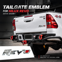 Badges et emblèmes de voiture 3D chromés personnalisés en ABS, autocollants de coffre arrière pour Hilux Revo 2015-2026, kit d'autocollants de carrosserie GUN125/GUN126/GUN135