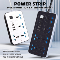 Multiprise professionnelle 6 prises avec câble d'extension USB et certifications CE ROHS