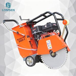 High Quality Lonsen 15HP Gasoline/Diesel Engine Road Cutter <b>Machine</b> Concrete Cutting Saws 350-500mm Blade for <b>Engineering</b> Use - Product Image 1