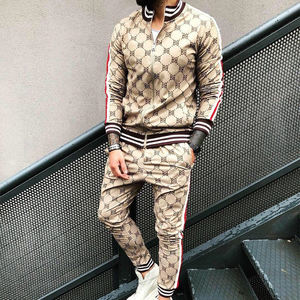 Traje de poliéster a la moda para hombre, alta calidad, para trotar, 2 piezas, personalizado - Product Image 1