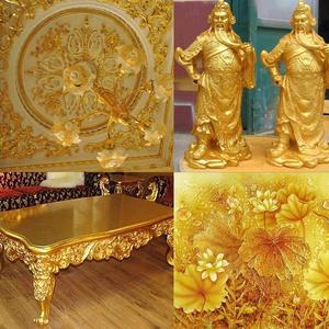 9 * 9厘米台湾金箔K金箔板仿金纸，用于家庭镀金和工艺家具装饰 - Product Image 5