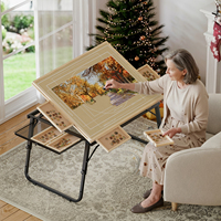 Table de tri inclinable en bois pliable avec tiroirs, bureau d'artisanat réglable en hauteur pour salon, mobilier de loisirs 1500 pièces