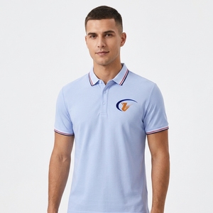 Chemises <span class=keywords><strong>polo</strong></span> en coton brodées pour hommes, personnalisation en gros, chemise <span class=keywords><strong>polo</strong></span> d'affaires à manches courtes pour homme - Product Image 6