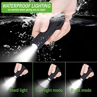Briquet à arc plasma multifonction avec boussole et lampe torche, étanche, coupe-vent, rechargeable, pour le camping en plein air, la survie, OEM