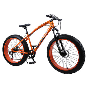 Vélo de montagne Leopard Snowmobile 40 avec pneus larges, amortissement, freins à disque doubles, 26 pouces, 7 vitesses, acier haute teneur en carbone - Product Image 5