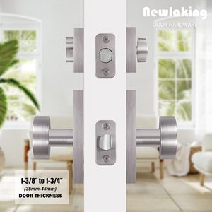 锌合金抛光单筒门锁套装，带门锁和钥匙，防盗且耐用 - Product Image 4