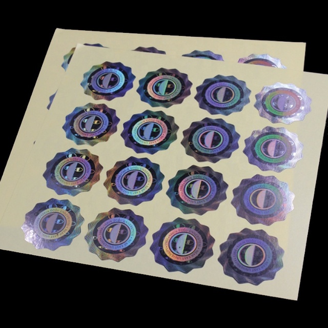 Wholesale Custom Brand Certificate Round Shape 3D Hologram OEM Laser Printing Labels and Stickers