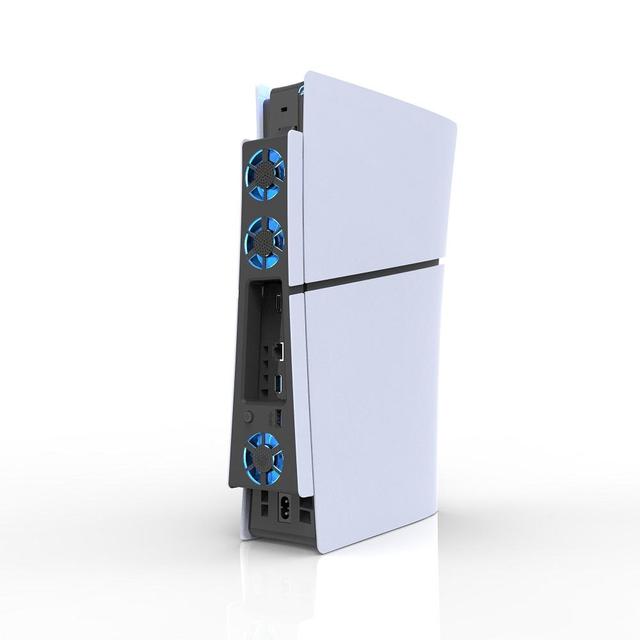 Factory Direct Sale High Quality Blue Light Cooling Fan for PS5 Slim Disc & Digital Accessories Built-in 3 Fans