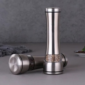 Manufactures Supplier Manual Wholesale Stainless Steel Glass <b>Pepper</b> Mill Salt <b>Pepper</b> <b>Grinder</b> <b>Pepper</b> &Salt Mill - Product Image 2