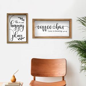 Putuo décor rustique cadre en bois signe d'art mural Vintage Plaque suspendue en bois signe maison ferme décor mural - Product Image 5