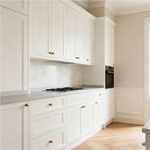 Mobili da <span class=keywords><strong>Cucina</strong></span> Personalizzati in Legno di Rovere Bianco, Ante per <span class=keywords><strong>Cucina</strong></span> in Stile Francese, Prezzo di Fabbrica, Set di Mobili da <span class=keywords><strong>Cucina</strong></span> Moderni - Product Image 2