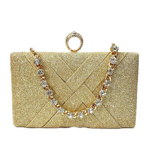 2026 Luxury Fashion Woven Diamond Chain Handle Evening Bag Women's Party <b>Wedding</b> <b>Clutch</b> Handbag Elegant Dress Cross Body Bag - Product Image 1