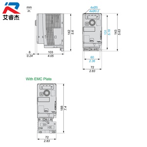 Nuevo convertidor de frecuencia original Sch-neider ATV320U02M2C monofásico 220V 0.18KW, módulo controlador compacto serie ATV320 - Product Image 3