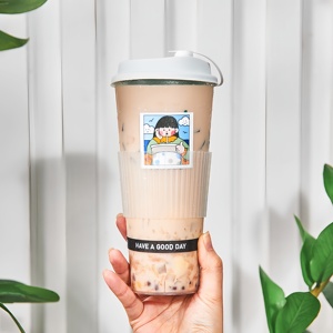 แก้วพลาสติกแบบใช้แล้วทิ้ง PP ขนาด 90 มม. แบบผนังเดียว ใส ขนาด 350 มล. 480 มล. 500 มล. 660 มล. 680 มล. <span class=keywords><strong>ส</strong></span>ำหรับใ<span class=keywords><strong>ส</strong></span>่ชานม กาแฟ น้ำผลไม้ และเครื่องดื่มต่างๆ  รับผลิตตามแบบ - Product Image 5