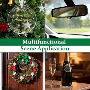 Adornos de Cristal con Forma de Corazón Facetado <span class=keywords><strong>para</strong></span> <span class=keywords><strong>Novios</strong></span>, Regalo <span class=keywords><strong>para</strong></span> la Primera Navidad de <span class=keywords><strong>Boda</strong></span> - Product Image 4