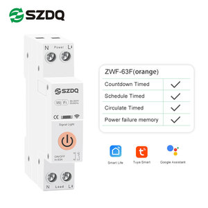 Szdq thông minh Breaker 63A 1P + N mini wifi thông minh chuyển đổi MCB năng lượng nhựa Meter kWh giám sát hẹn giờ Relay tuya/Smartlife kiểm soát - Product Image 4