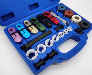Kit de 22 outils de déconnexion rapide pour conduites de carburant, en aluminium, pour la dépose de flexibles de climatisation et de refroidisseur d'<span class=keywords><strong>huile</strong></span>, pour la réparation automobile - Product Image 1